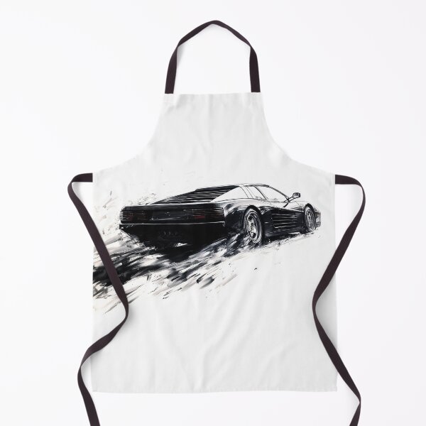 Item preview, Testarossa 1990 Sumi Ink Illustration designed and sold by blackdogshop.