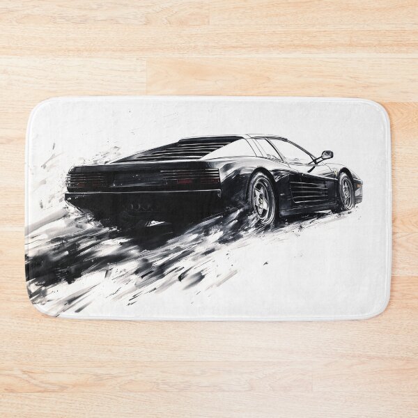 Item preview, Testarossa 1990 Sumi Ink Illustration designed and sold by blackdogshop.