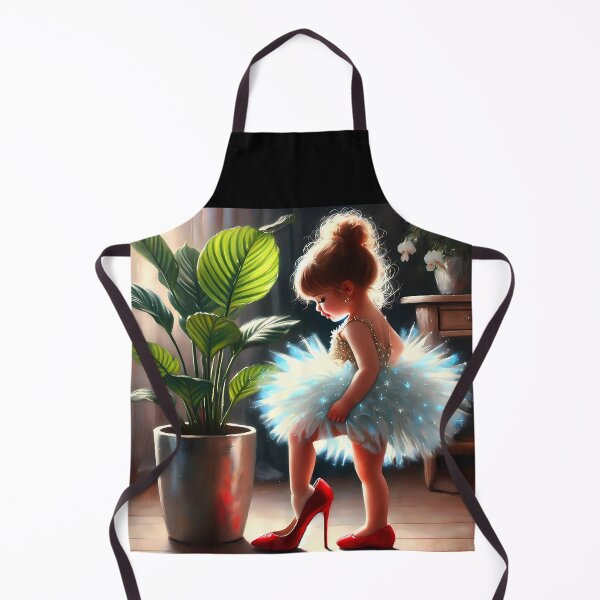 Item preview, Little Girl in Mom’s Heels – Childhood Dress-Up Moment designed and sold by EmeraldeaArt.