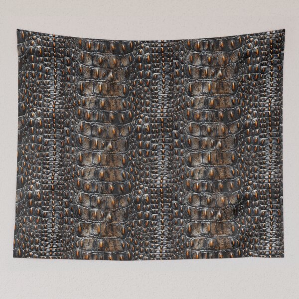 Item preview, Exotic Crocodile Skin Texture with Orange Accents designed and sold by NTGUILTY.