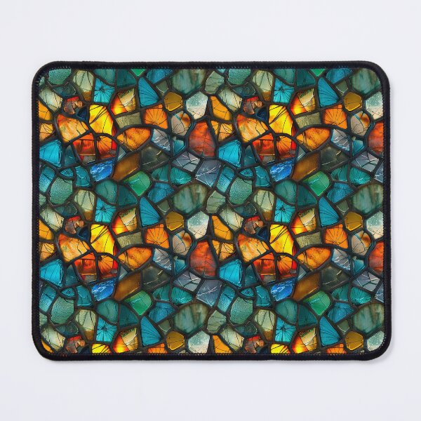Item preview, Vibrant Abstract Stained Glass Mosaic designed and sold by NTGUILTY.