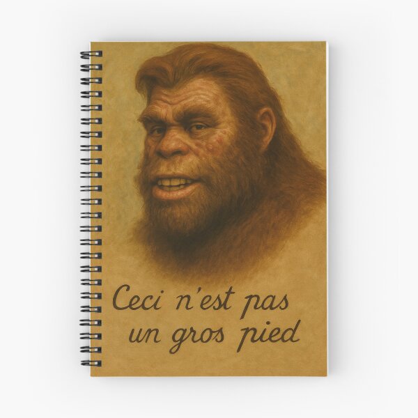 Item preview, Ceci N'est Pas un Gros Pied (Bigfoot) designed and sold by Tridentulus.