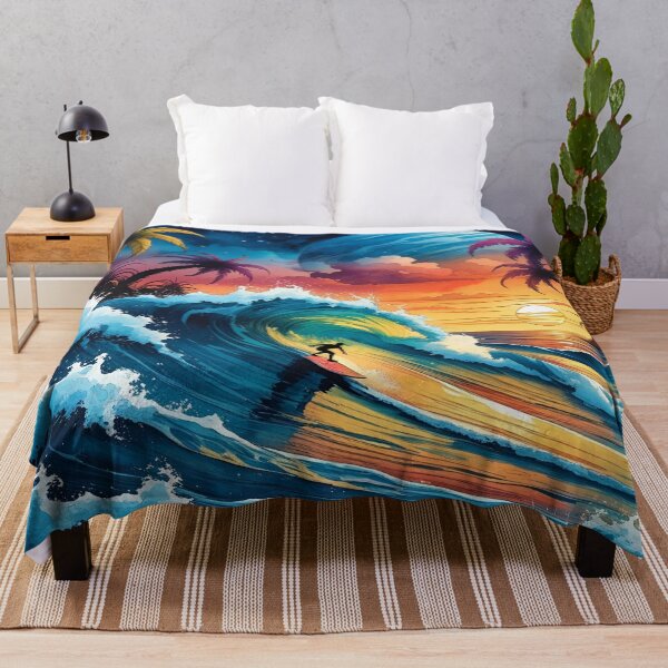 Item preview, Surfing in an Alien Paradise Artscape designed and sold by EschatonGarden.