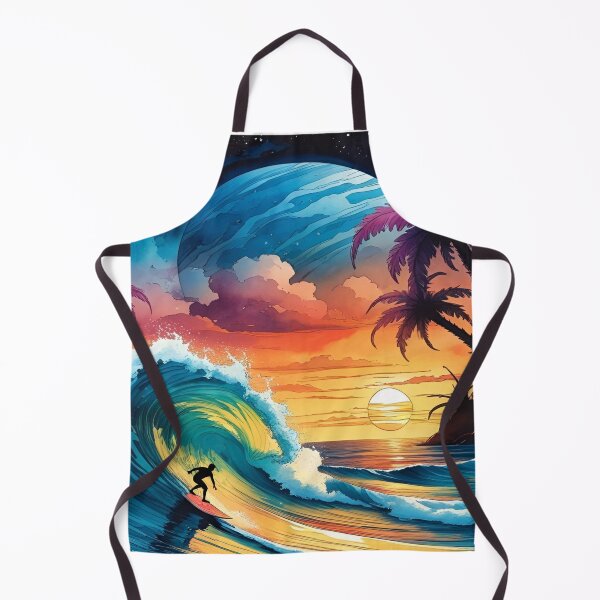 Item preview, Surfing in an Alien Paradise Artscape designed and sold by EschatonGarden.