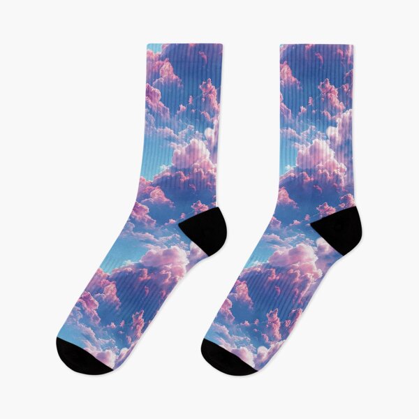 Item preview, Dreamy Pink and Blue Sky with Fluffy Clouds designed and sold by NTGUILTY.