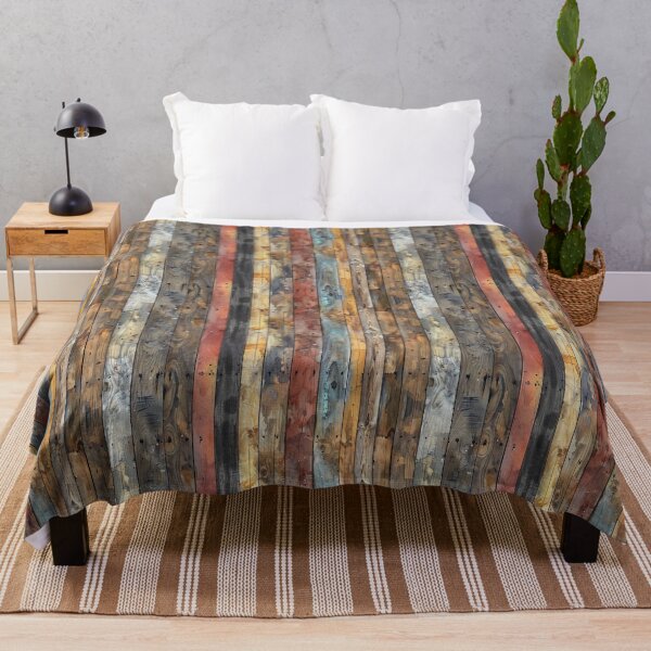 Item preview, Distressed Rustic Wood Planks with Colorful Stains designed and sold by NTGUILTY.