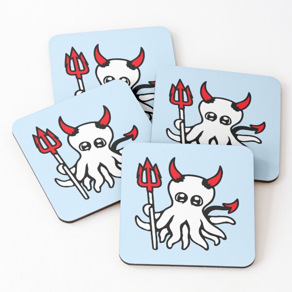 Item preview, Octopus Devil Hell Satan Evil Purgatory Naughty designed and sold by shirt-o-mat.