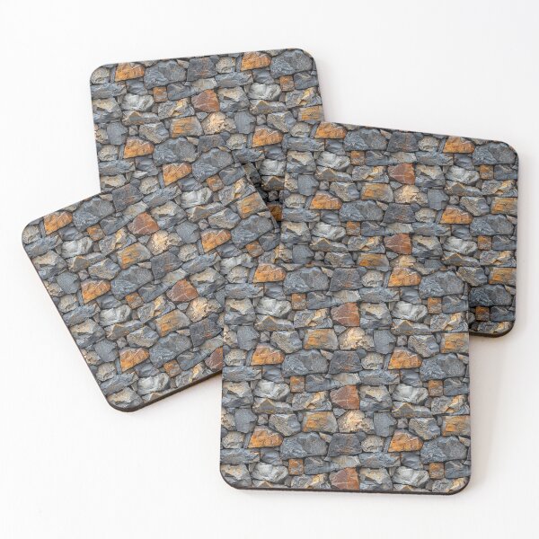 Item preview, Robust Dry Stone Wall Texture with Earthy Tones designed and sold by NTGUILTY.