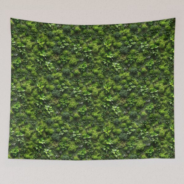 Item preview, Vibrant Green Moss and Foliage Living Wall designed and sold by NTGUILTY.
