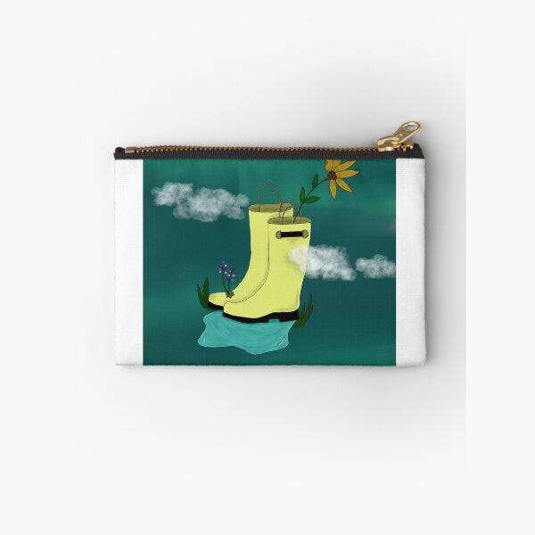 Item preview, rain boots in a puddle  designed and sold by Lena J Artz.