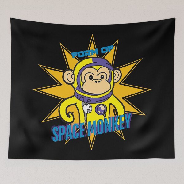 Item preview, Form of... Space Monkey! – Retro Cartoon Hero Parody Design designed and sold by SnarkSharks.