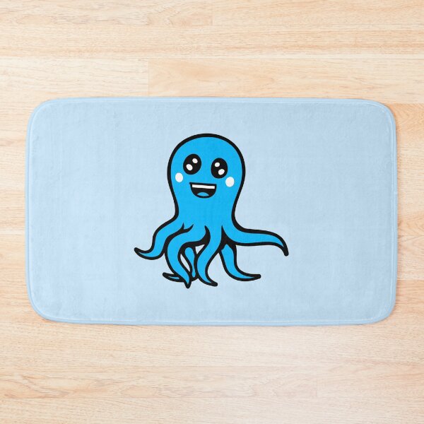 Item preview, Octopus Happy Friendly Laughing Cute Smile Comic Drawing designed and sold by shirt-o-mat.