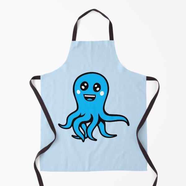 Item preview, Octopus Happy Friendly Laughing Cute Smile Comic Drawing designed and sold by shirt-o-mat.