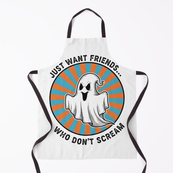 Item preview, Just Want Friends Who Don't Scream Ghost designed and sold by Owcomm.