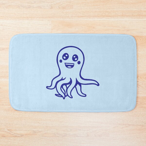 Item preview, Octopus Happy Friendly Laughing Cute Smile Comic Drawing designed and sold by shirt-o-mat.