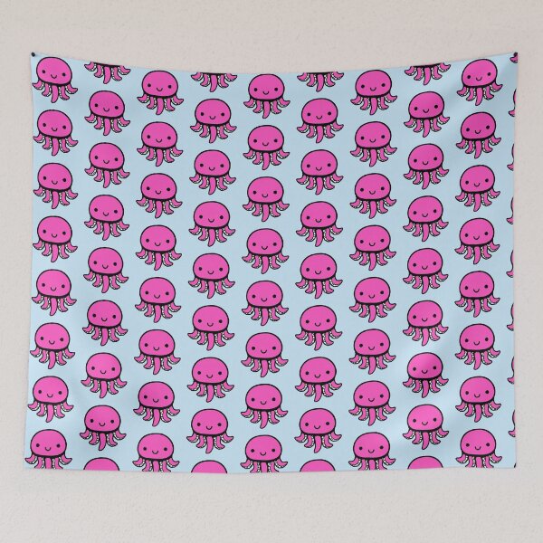 Item preview, Octopus Happy Friendly Laughing Cute Smile Comic Drawing designed and sold by shirt-o-mat.