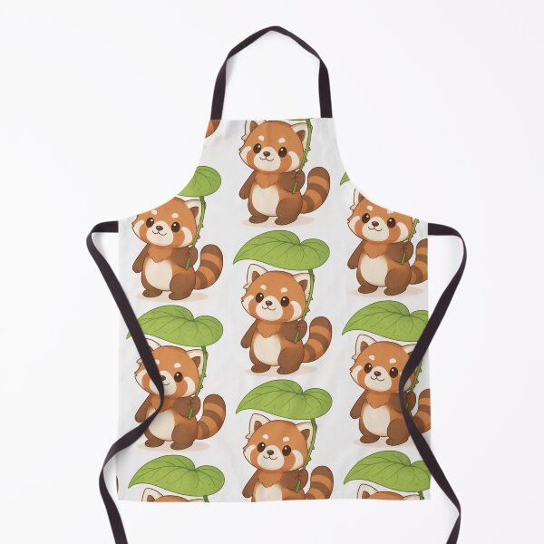 Item preview, Red Panda with a Leaf Umbrella designed and sold by FawnNuage.