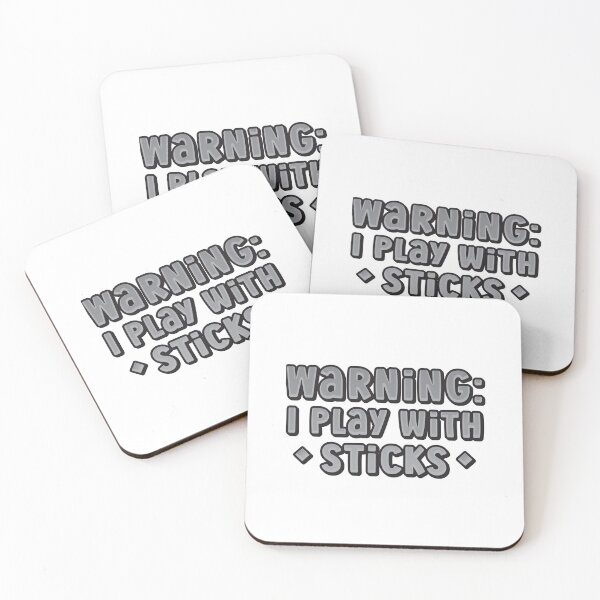 Item preview, Warning I play with sticks Field Hockey design designed and sold by jazzydevil.