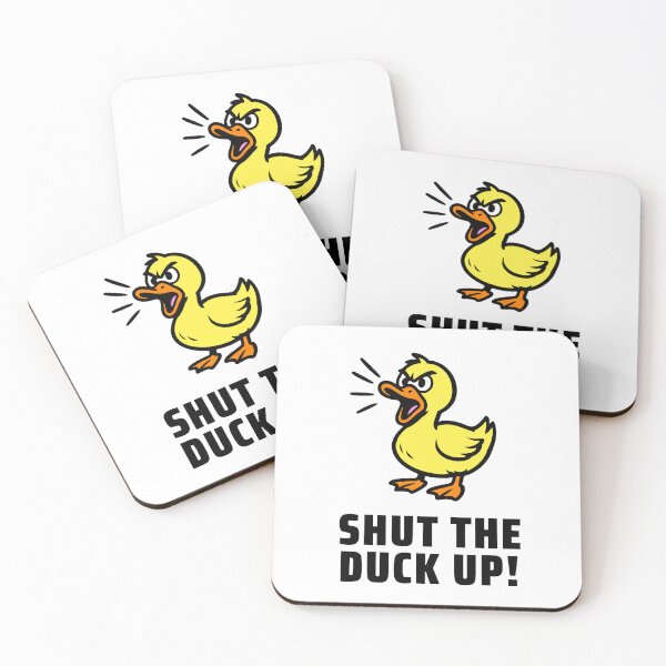 Item preview, Shut the Duck Up! – Loud Funny Duck Cartoon designed and sold by hangmeart.