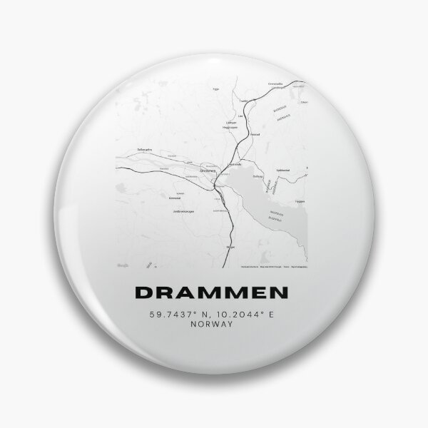 Item preview, Minimalist Drammen Map – Black & White Norway City Poster designed and sold by RM-Journey.