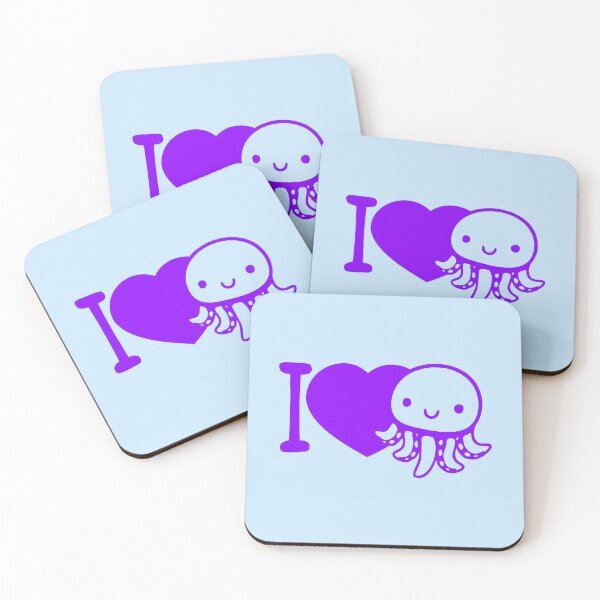 Item preview, I Love Octopus Happy Friendly Cute Smile Heart Symbol designed and sold by shirt-o-mat.