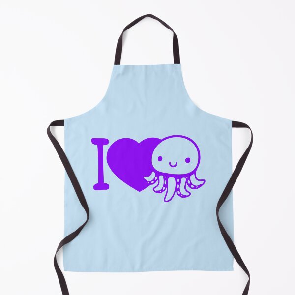 Item preview, I Love Octopus Happy Friendly Cute Smile Heart Symbol designed and sold by shirt-o-mat.
