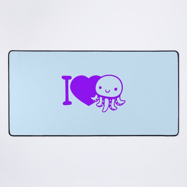 Item preview, I Love Octopus Happy Friendly Cute Smile Heart Symbol designed and sold by shirt-o-mat.