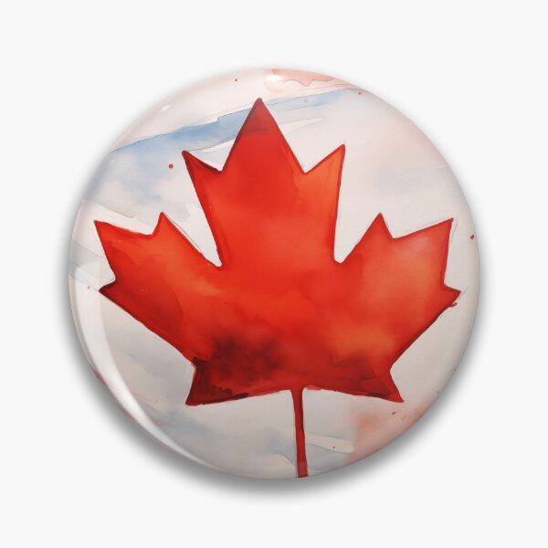 Item preview, Canadian Flag Watercolour proud Maple Leaf! designed and sold by Roxane Bay.