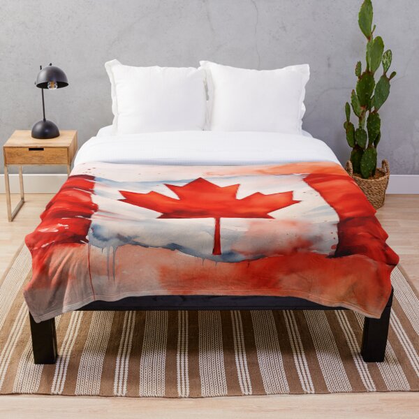 Item preview, Canadian Flag Watercolour proud Maple Leaf! designed and sold by Roxane Bay.