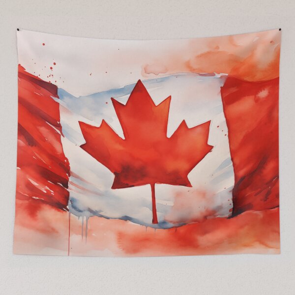 Item preview, Canadian Flag Watercolour proud Maple Leaf! designed and sold by Roxane Bay.