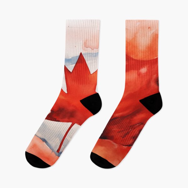 Item preview, Canadian Flag Watercolour proud Maple Leaf! designed and sold by Roxane Bay.