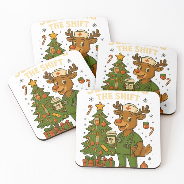 Item preview, Holiday Nurse Humor | Sleighing the Shift Reindeer RN designed and sold by RCC.