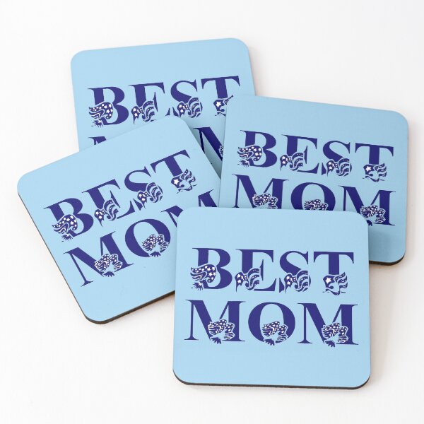 Item preview, Best Mom Blue Flag Eagle Wings Typography  designed and sold by SandyMDesigns.
