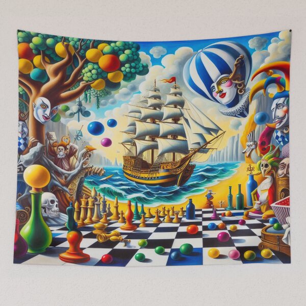 Item preview, Chessboard Armada: A Surreal Seafarer’s Dream designed and sold by daweave77.