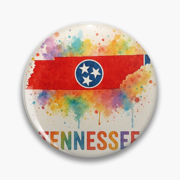 Item preview, Colorful watercolor Tennessee Tribute designed and sold by ArtistrySky.