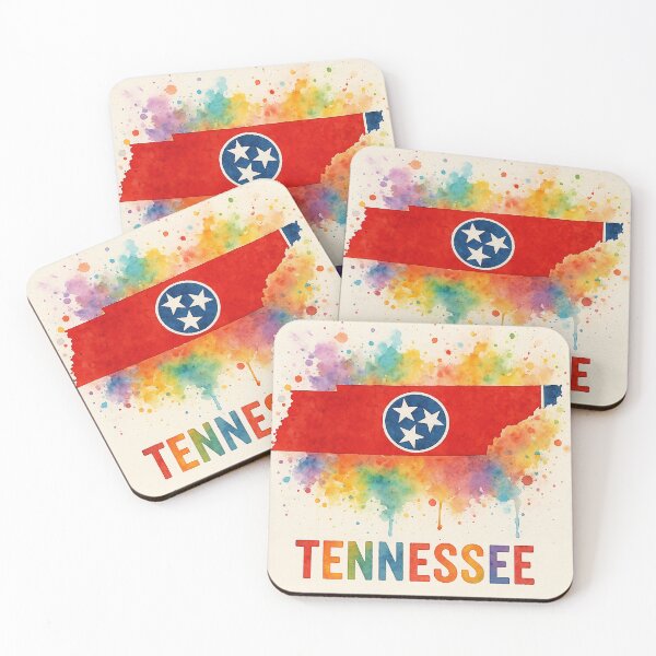 Item preview, Colorful watercolor Tennessee Tribute designed and sold by ArtistrySky.