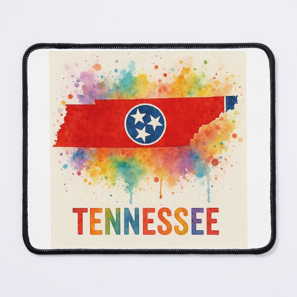 Item preview, Colorful watercolor Tennessee Tribute designed and sold by ArtistrySky.