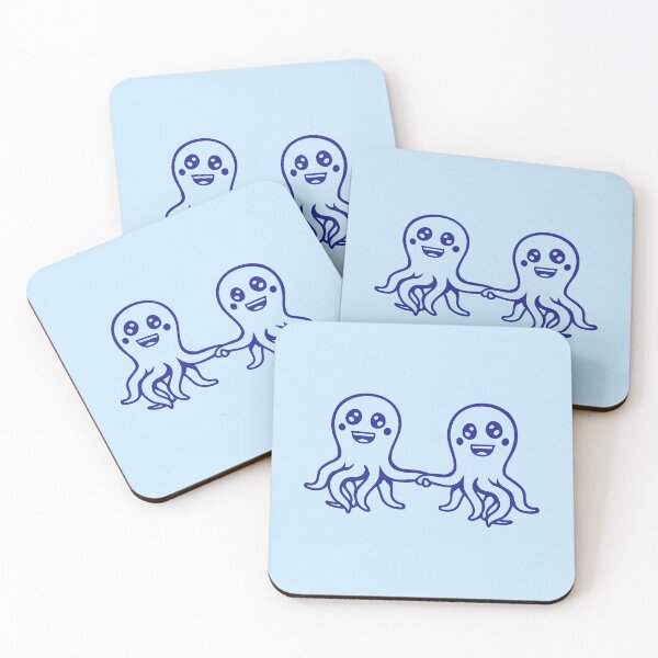 Item preview, Octopus Love Couple 2 Friends Holding Hands Valentine's Day designed and sold by shirt-o-mat.