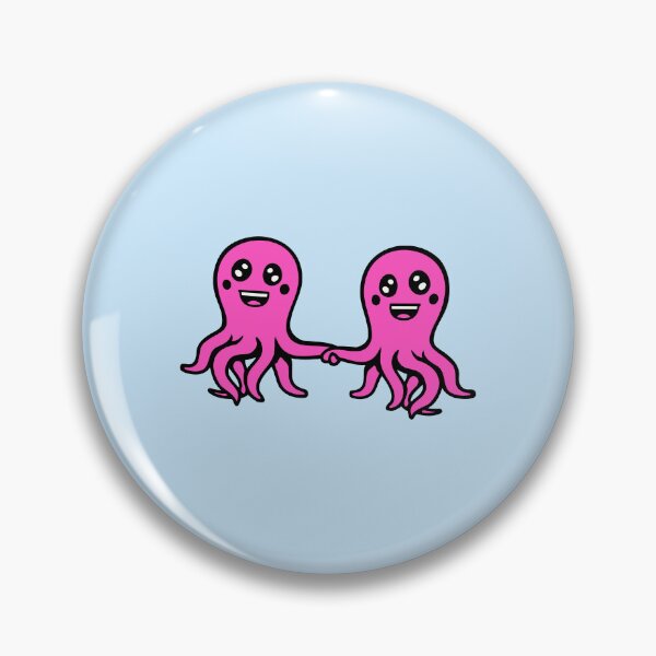 Item preview, Octopus Love Couple 2 Friends Holding Hands Valentine's Day designed and sold by shirt-o-mat.