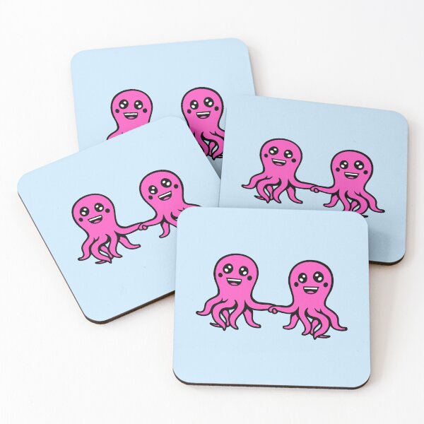 Item preview, Octopus Love Couple 2 Friends Holding Hands Valentine's Day designed and sold by shirt-o-mat.