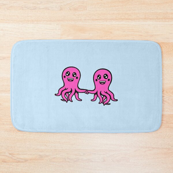 Item preview, Octopus Love Couple 2 Friends Holding Hands Valentine's Day designed and sold by shirt-o-mat.