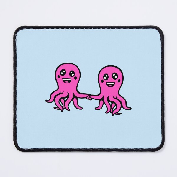 Item preview, Octopus Love Couple 2 Friends Holding Hands Valentine's Day designed and sold by shirt-o-mat.