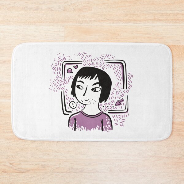 Item preview, Guy In Purple on a social media square designed and sold by jasmineberry.
