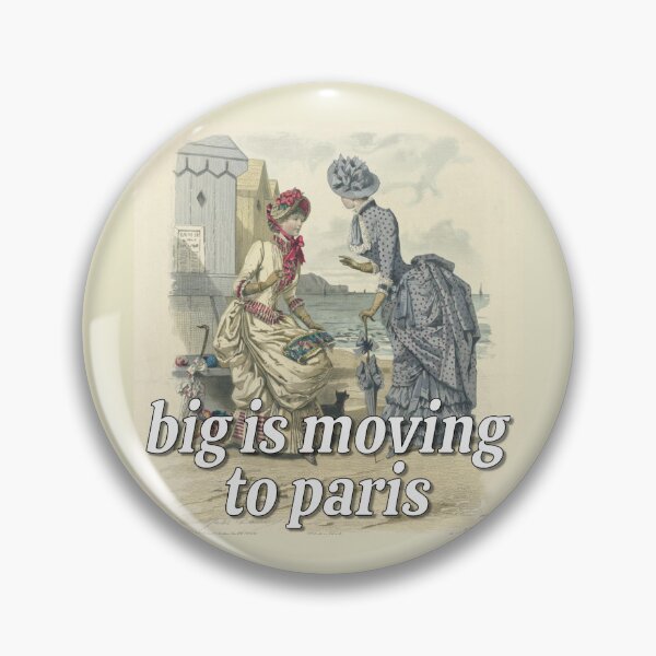 Item preview, Big is Moving to Paris Fashion Plate designed and sold by ellanely.