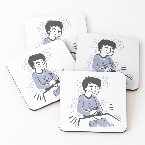 Item preview, Guy Writing Drawing designed and sold by jasmineberry.