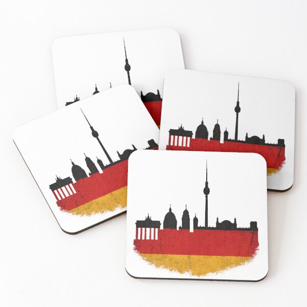 Item preview, Vintage Berlin Skyline with Distressed German Flag  — German Pride Travel designed and sold by Globalcitytees.