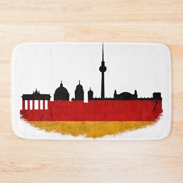 Item preview, Vintage Berlin Skyline with Distressed German Flag  — German Pride Travel designed and sold by Globalcitytees.