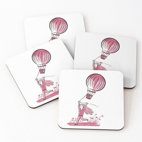 Item preview, Girl Dragging a hot air Balloon designed and sold by jasmineberry.