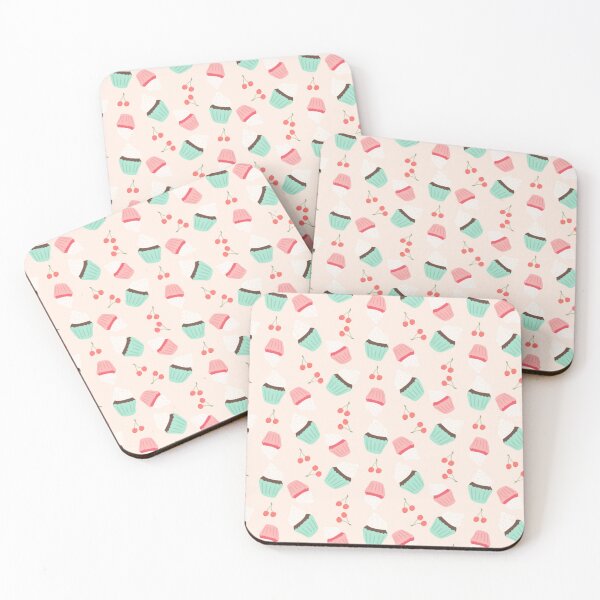 Item preview, Cherry Cupcake Daydream – Seamless Pattern designed and sold by BerryVibeStudio.