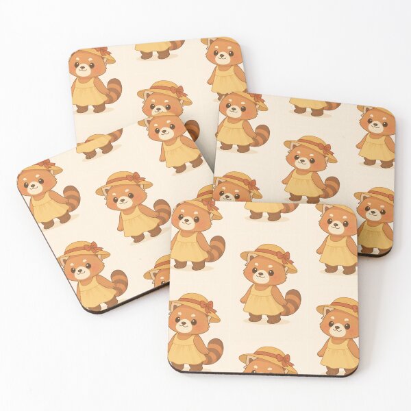 Item preview, Cute Summer Red Panda Illustration designed and sold by FawnNuage.